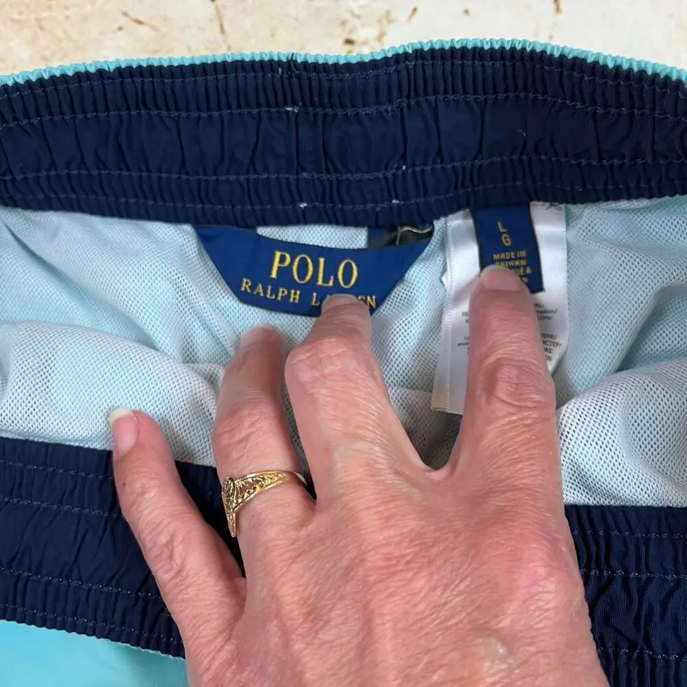 Polo Ralph Lauren Men's Blue Swim Trunks sz L